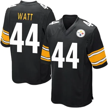 Derek Watt Autographed Black w/ Yellow Pro Style Jersey- JSA